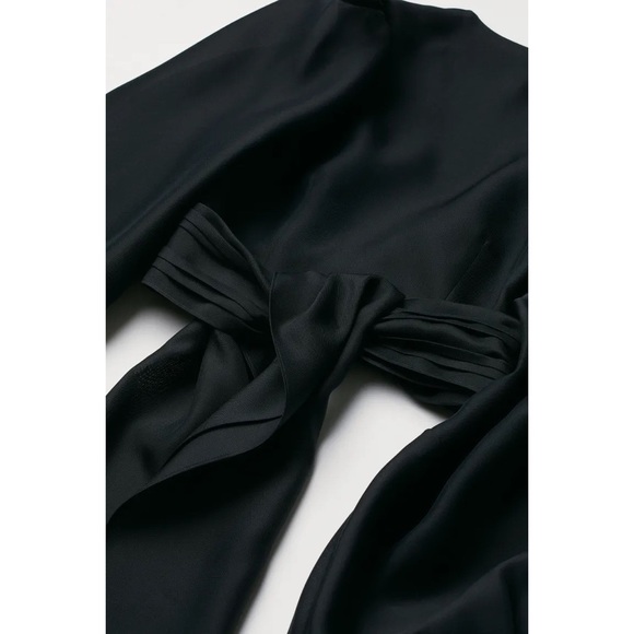 H&M Conscious Exclusive Cropped Silk-blend Bolero Top - Picture 6 of 7